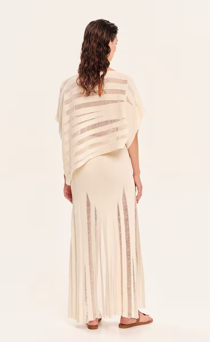 KNIT PAREO ECRU