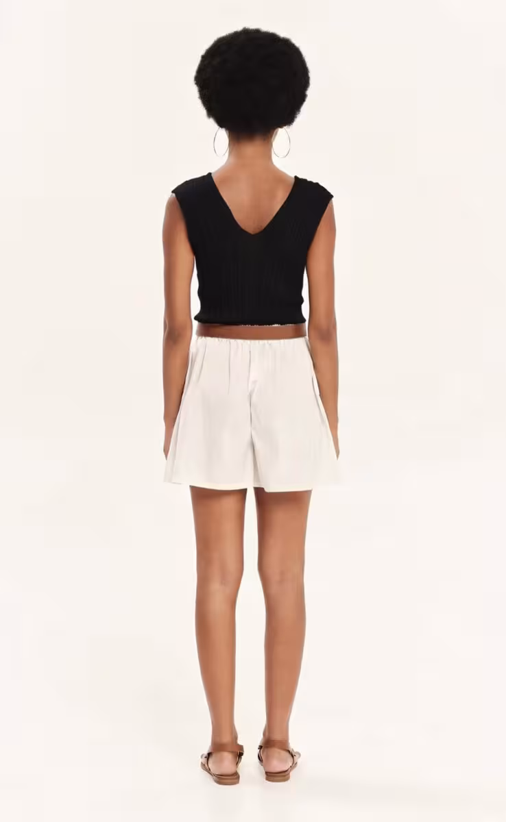 KNIT ARCHETYPES CROP TOP BLACK