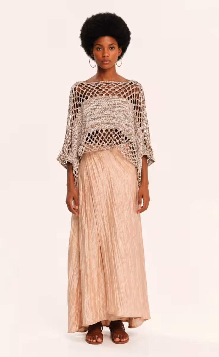 KNIT LONGSLEEVE TOP GOLDEN BROWN