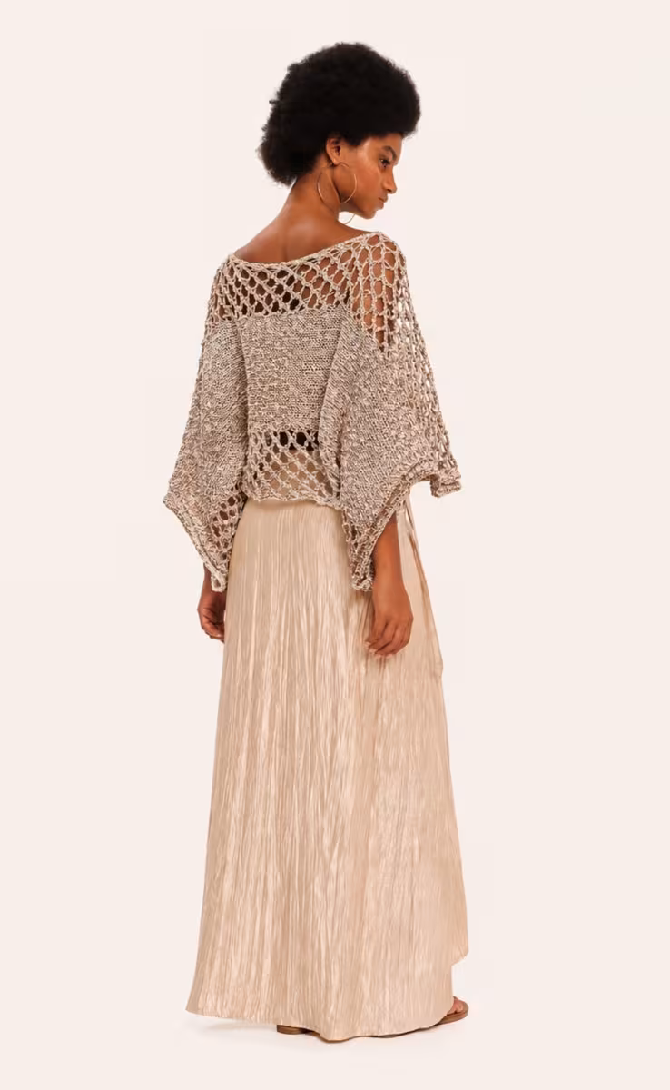 KNIT LONGSLEEVE TOP GOLDEN BROWN