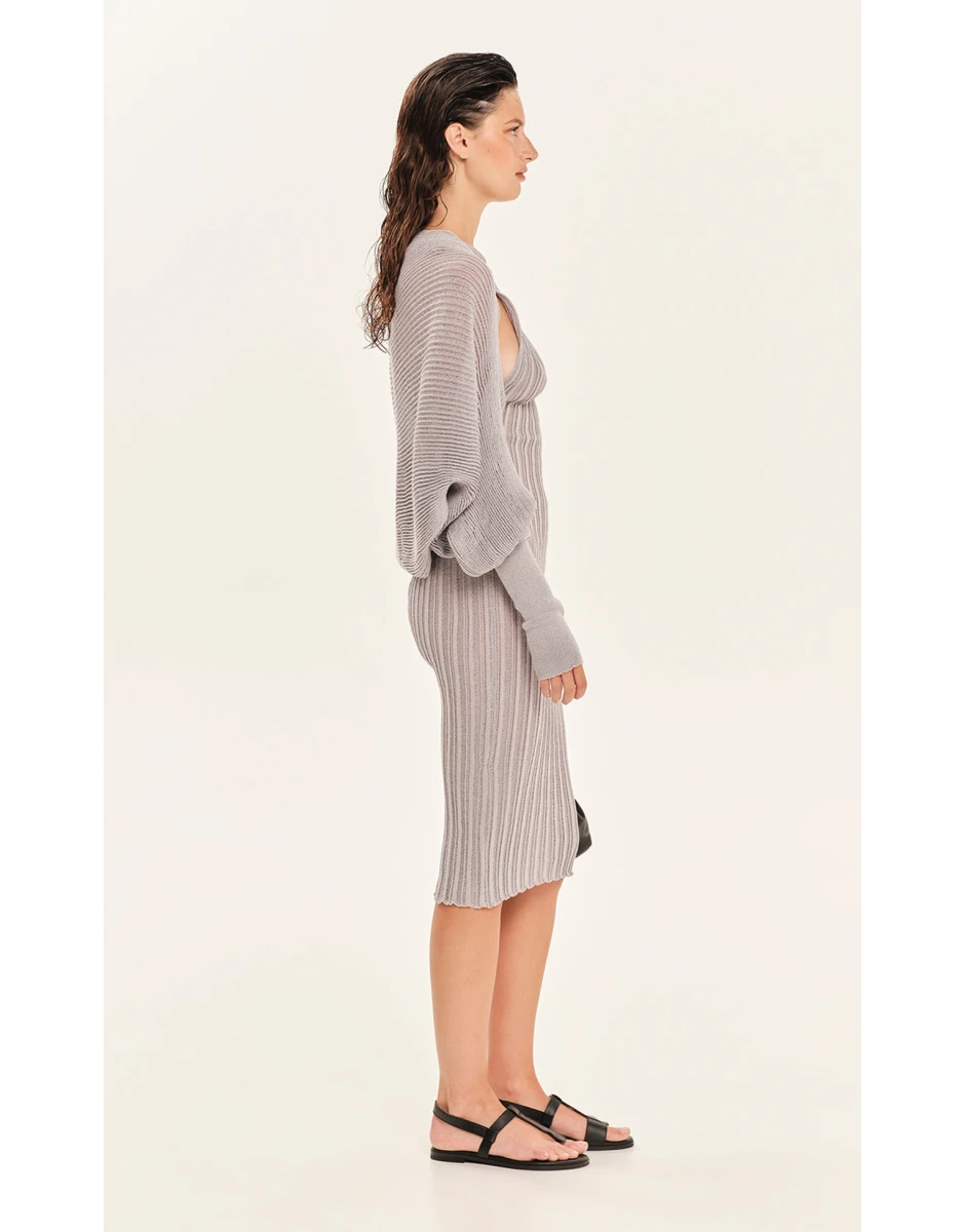KNIT BOLERO SILVER NINEMIA GREY