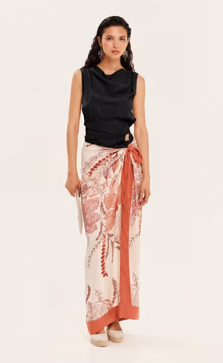 BOTHWAYS WRAP TOP BLACK