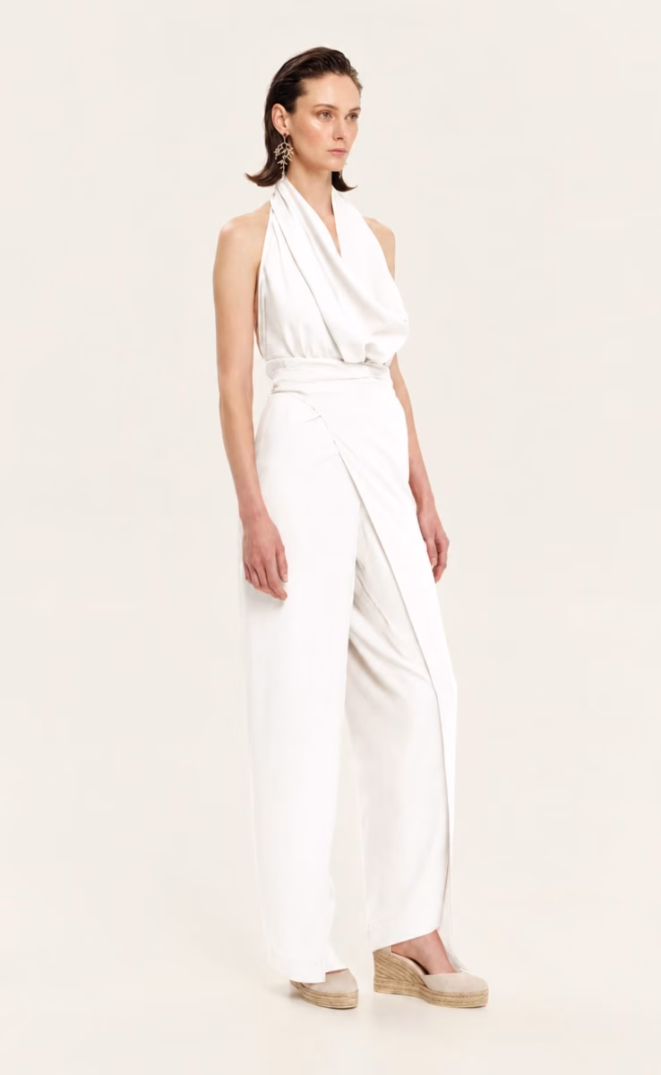 VERSATILE OVERALL DRESS OFF WHITE