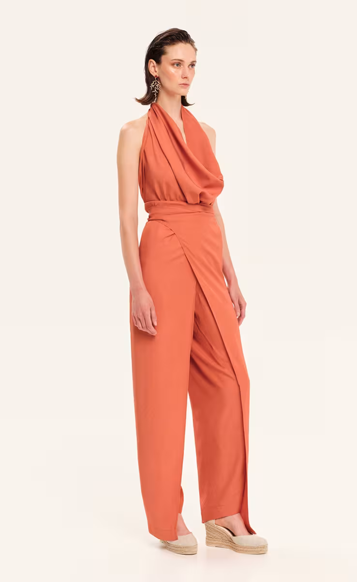 VERSATILE OVERALL DRESS SUNSET ORANGE