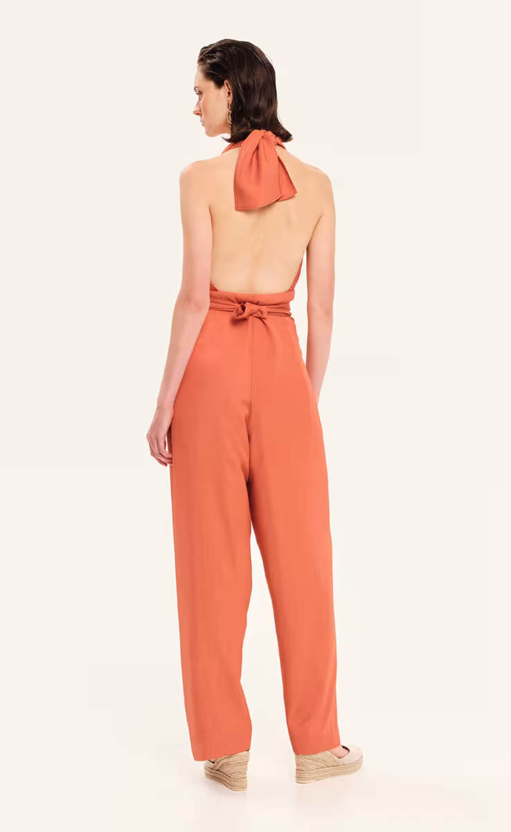VERSATILE OVERALL DRESS SUNSET ORANGE