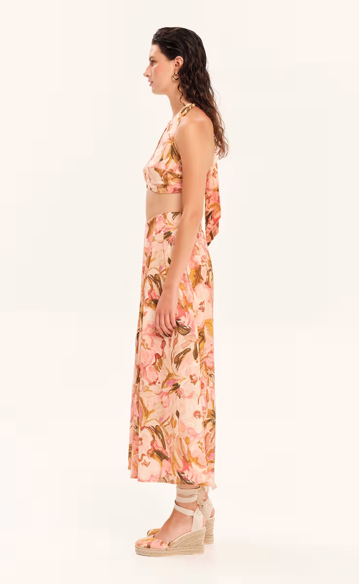 BUSTIER FLORAL PRINT