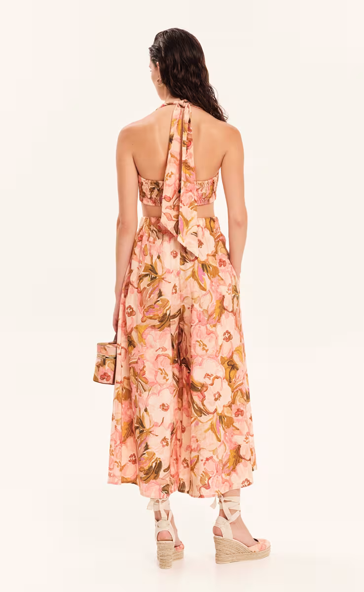 BUSTIER FLORAL PRINT