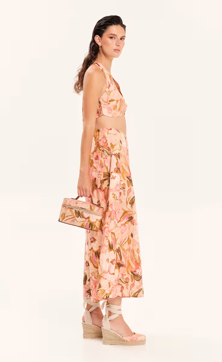 BUSTIER FLORAL PRINT