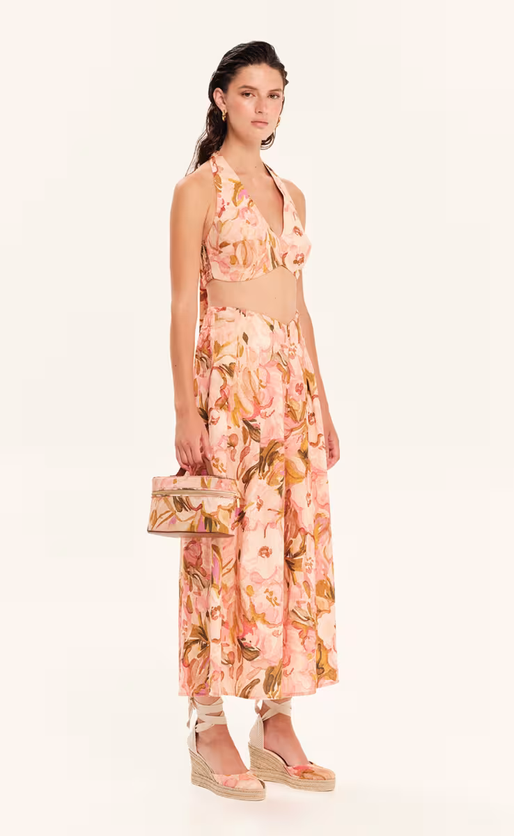 BUSTIER FLORAL PRINT