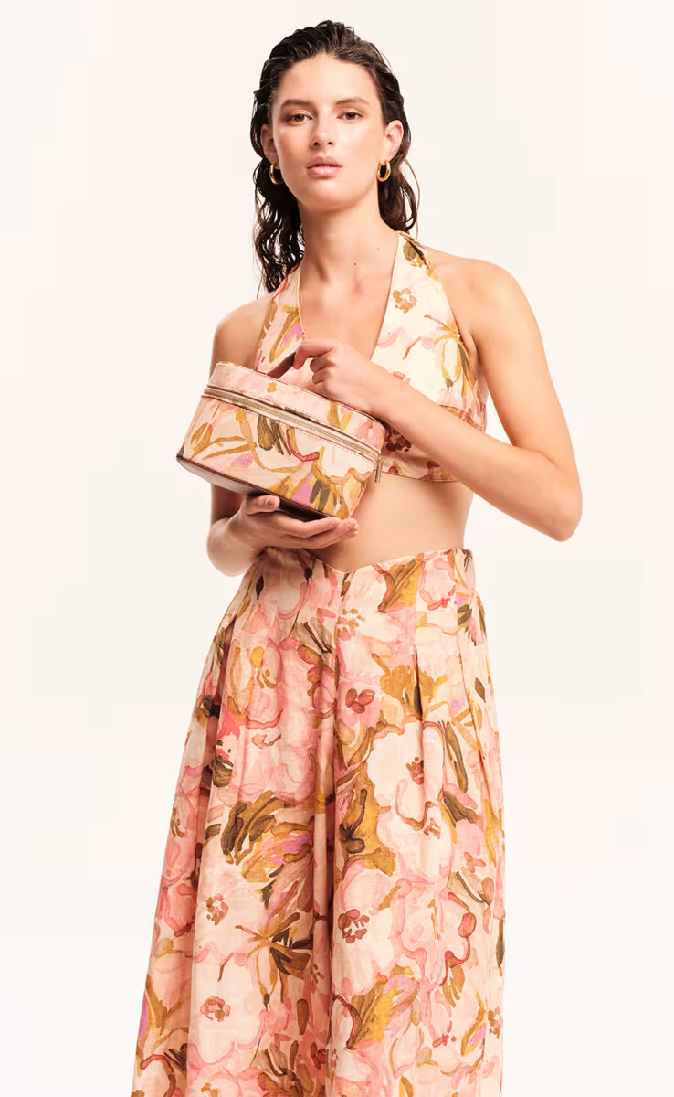 BUSTIER FLORAL PRINT