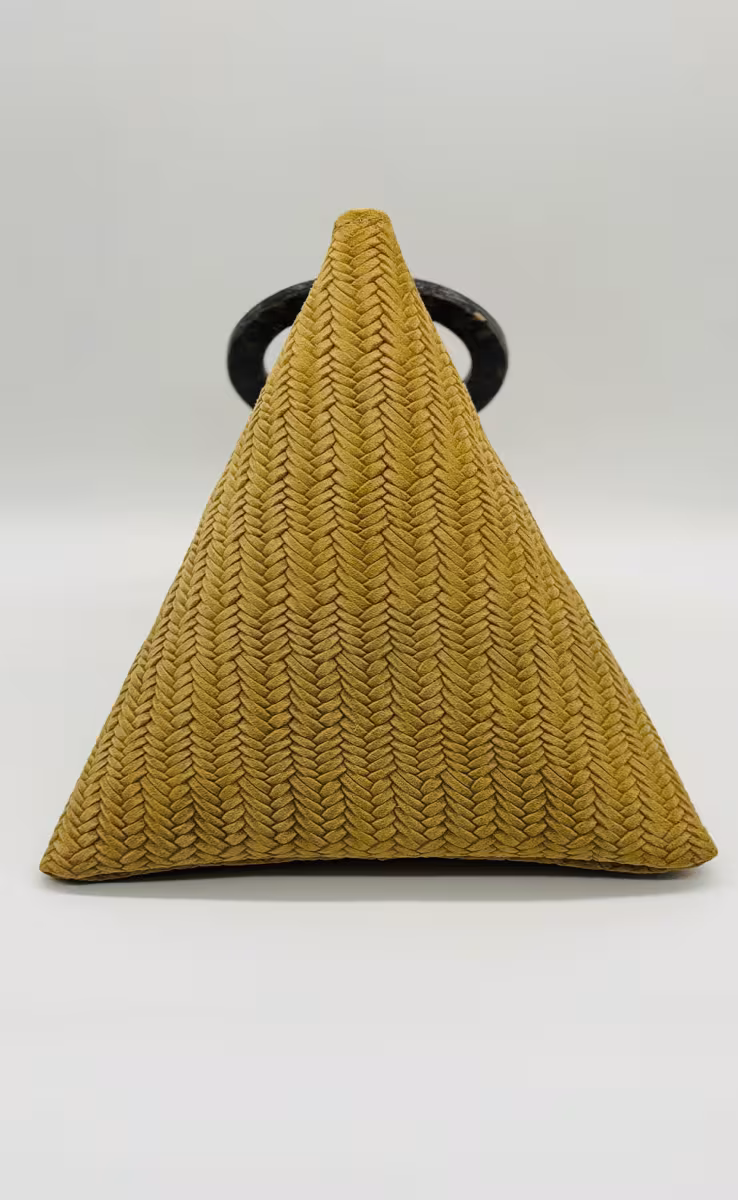 TEA BAG CANESTRINO SUEDE BEIGE