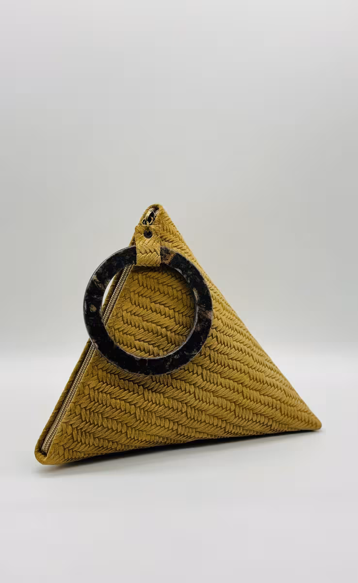 TEA BAG CANESTRINO SUEDE BEIGE