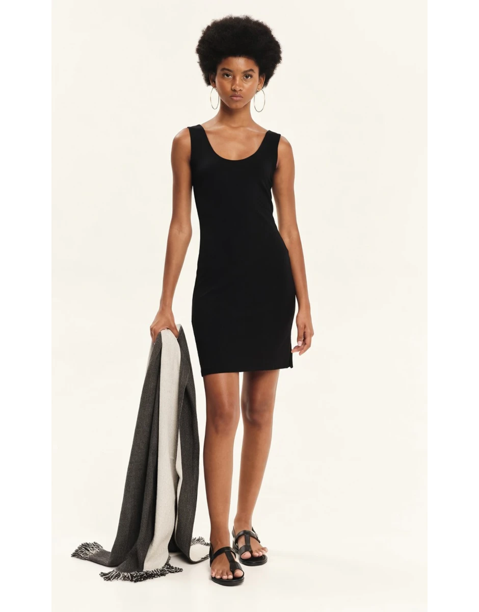 MINI TEE DRESS BLACK