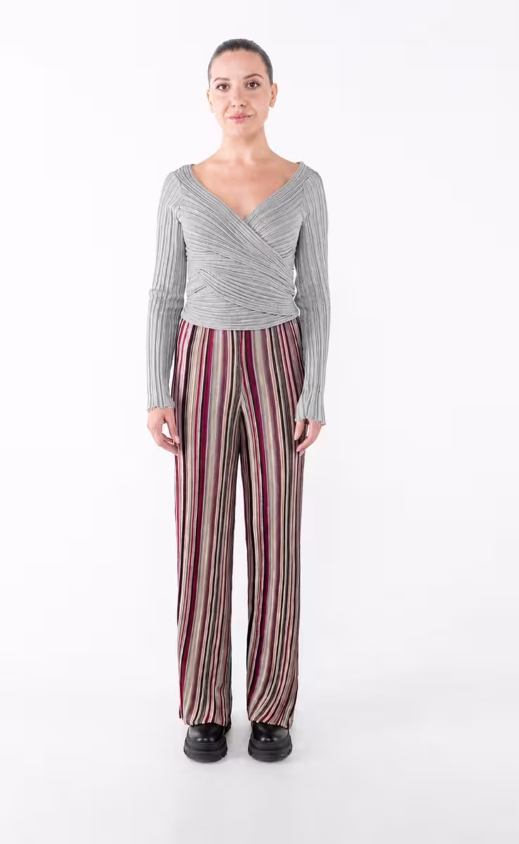 CARDIGAN 2550 LUREX DIANALUX SILVER DARK GREY