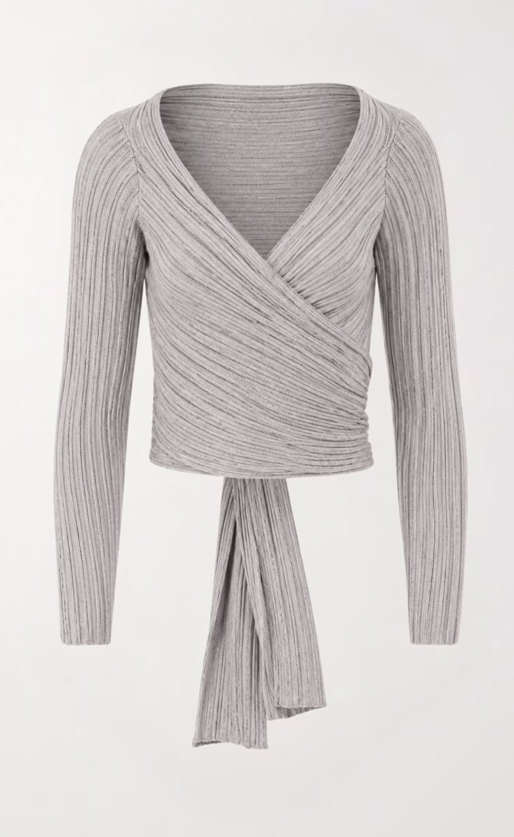 CARDIGAN 2550 LUREX DIANALUX SILVER DARK GREY
