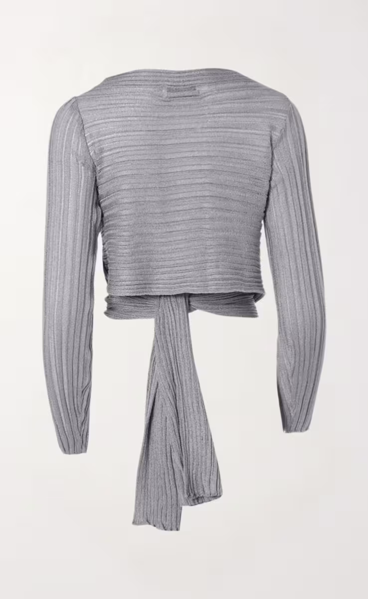 CARDIGAN 2550 LUREX DIANALUX SILVER NINEMIA GREY