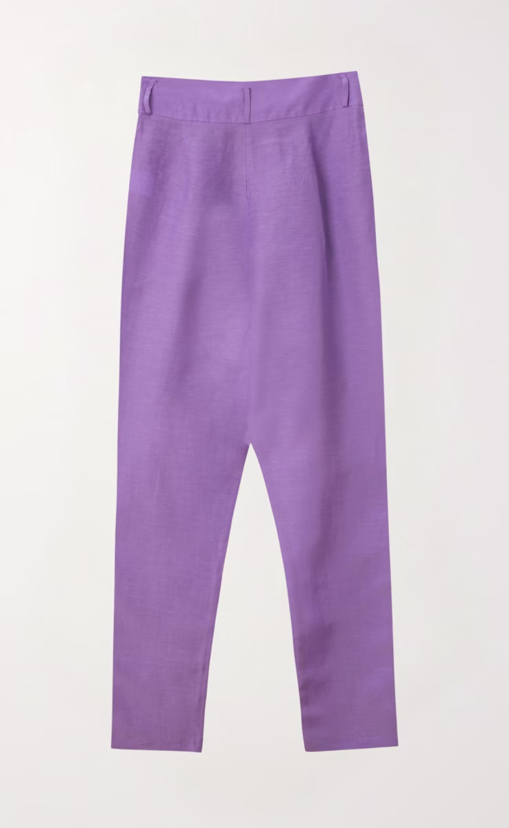 TROUSERS IN PLEATS LILA