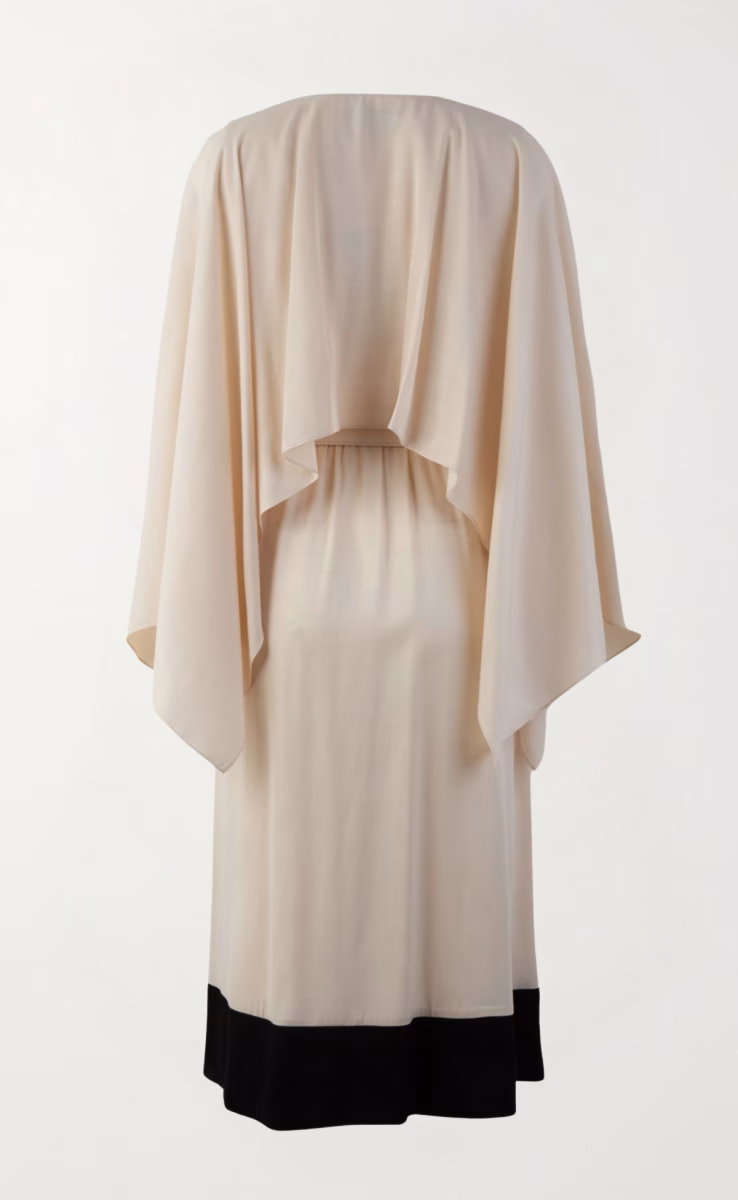 KIMONO MIDI DRESS OFF WHITE