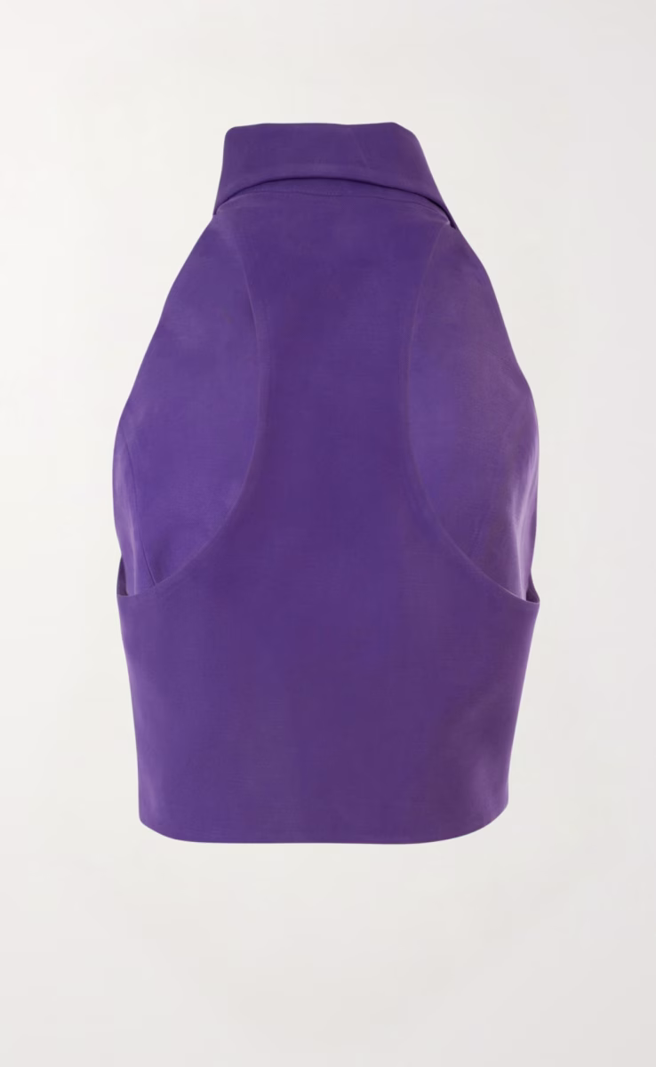 HALTER SHIRT VEST PURPLE