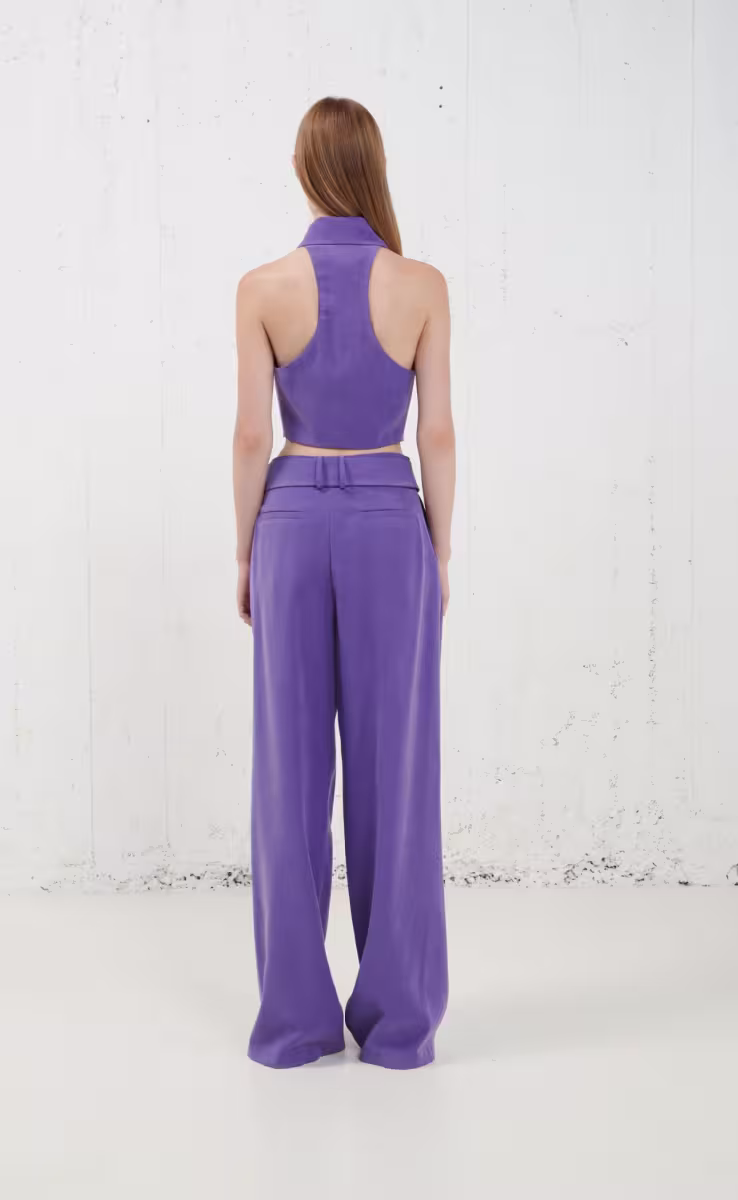 HALTER SHIRT VEST PURPLE