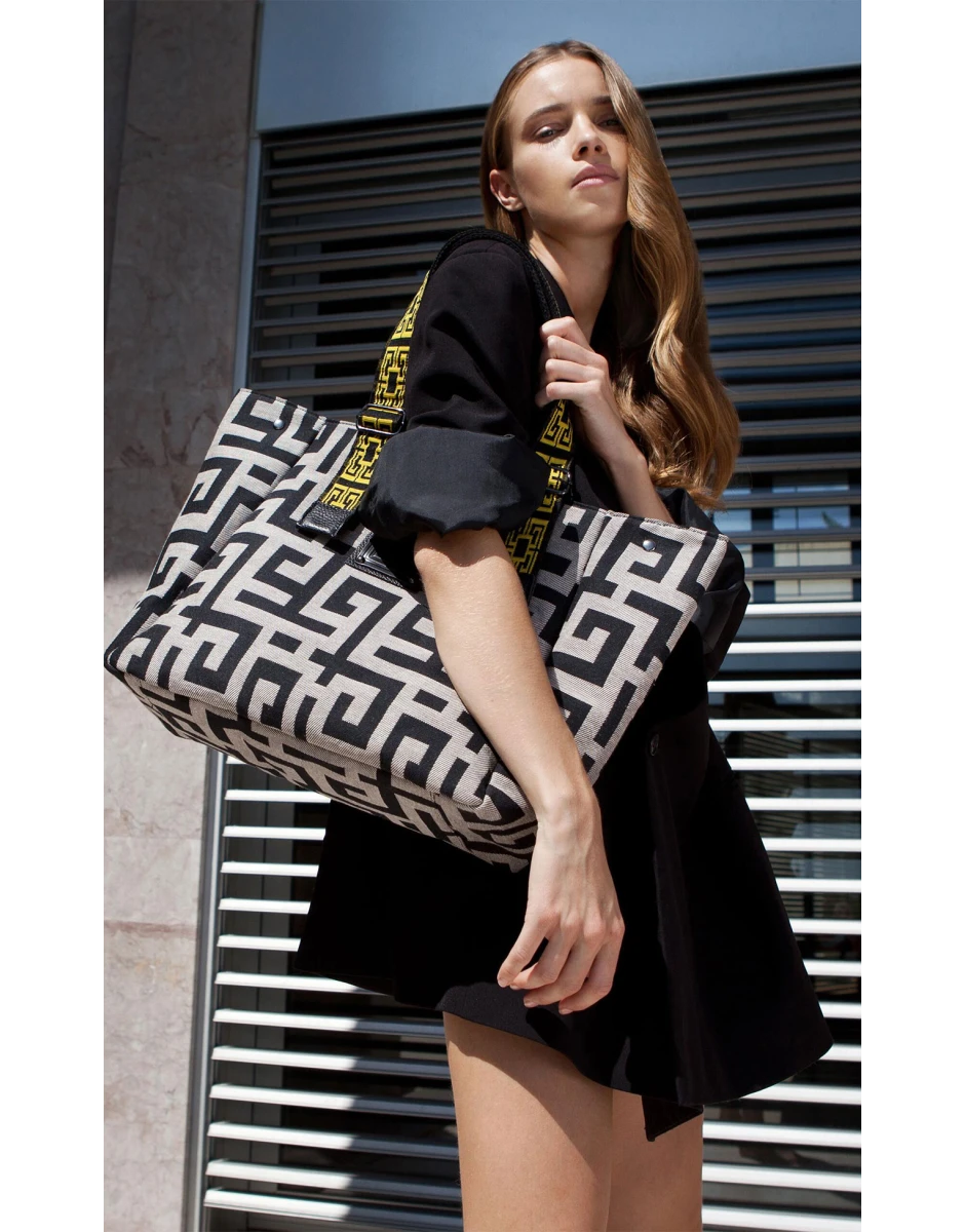 ELIA BAG BEIGE BLACK