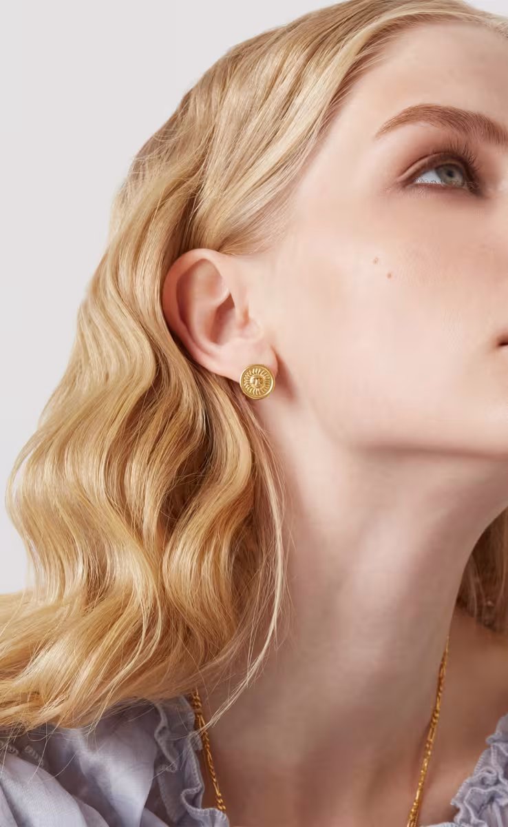 MINI SUN STUD EARRINGS