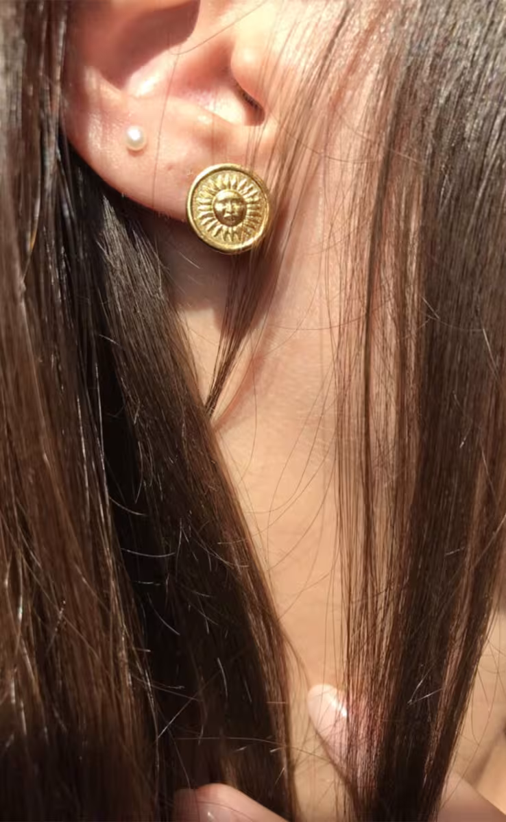 MINI SUN STUD EARRINGS