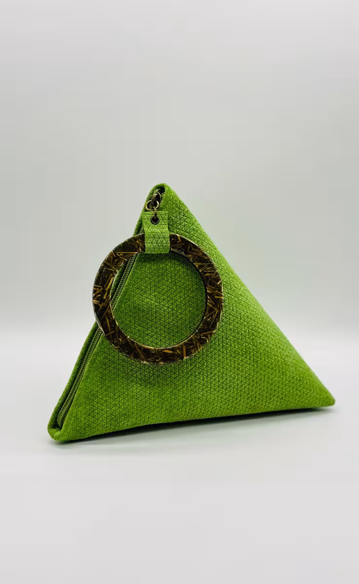 TEA BAG SUEDE GREEN