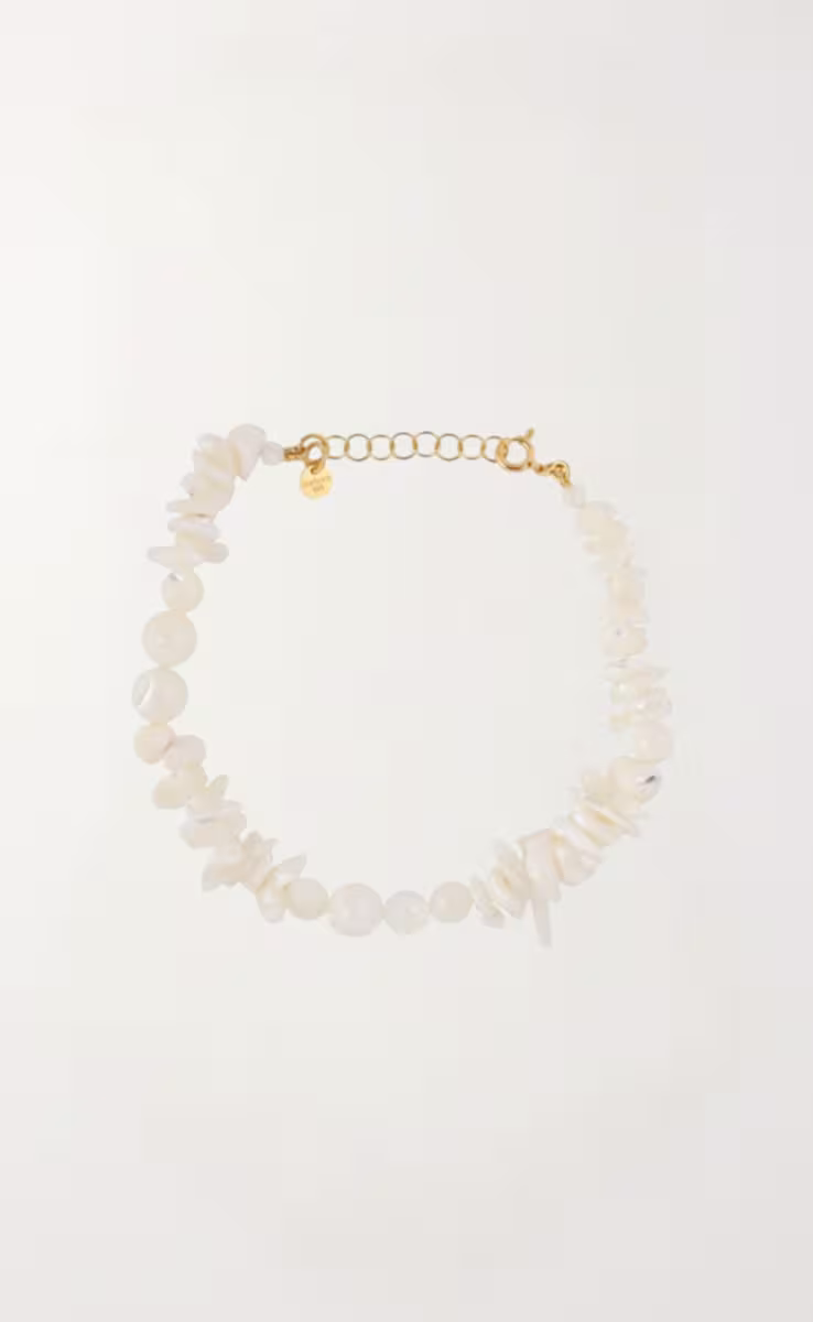 KALLOS MOTHER OF PEARL SHELL ANKLET