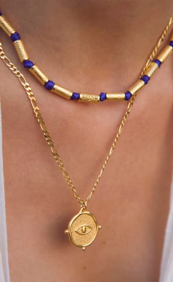 FIGARO CHAIN NECKLACE GOLD 55cm
