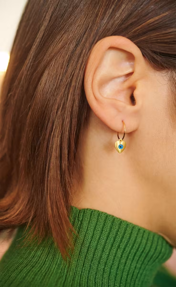 LITTLE LOVE EYE SLIM HOOPS