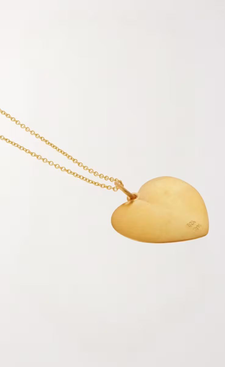 LOVE HEART GREEN BLUE EYE PENDANT L