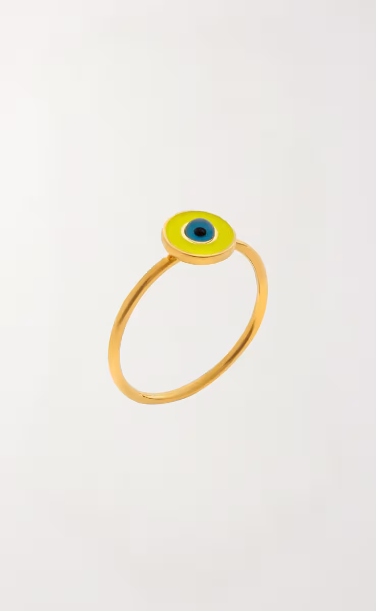 NEON YELLOW EYE RING