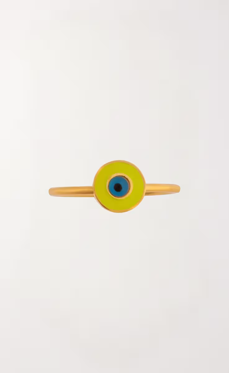 NEON YELLOW EYE RING
