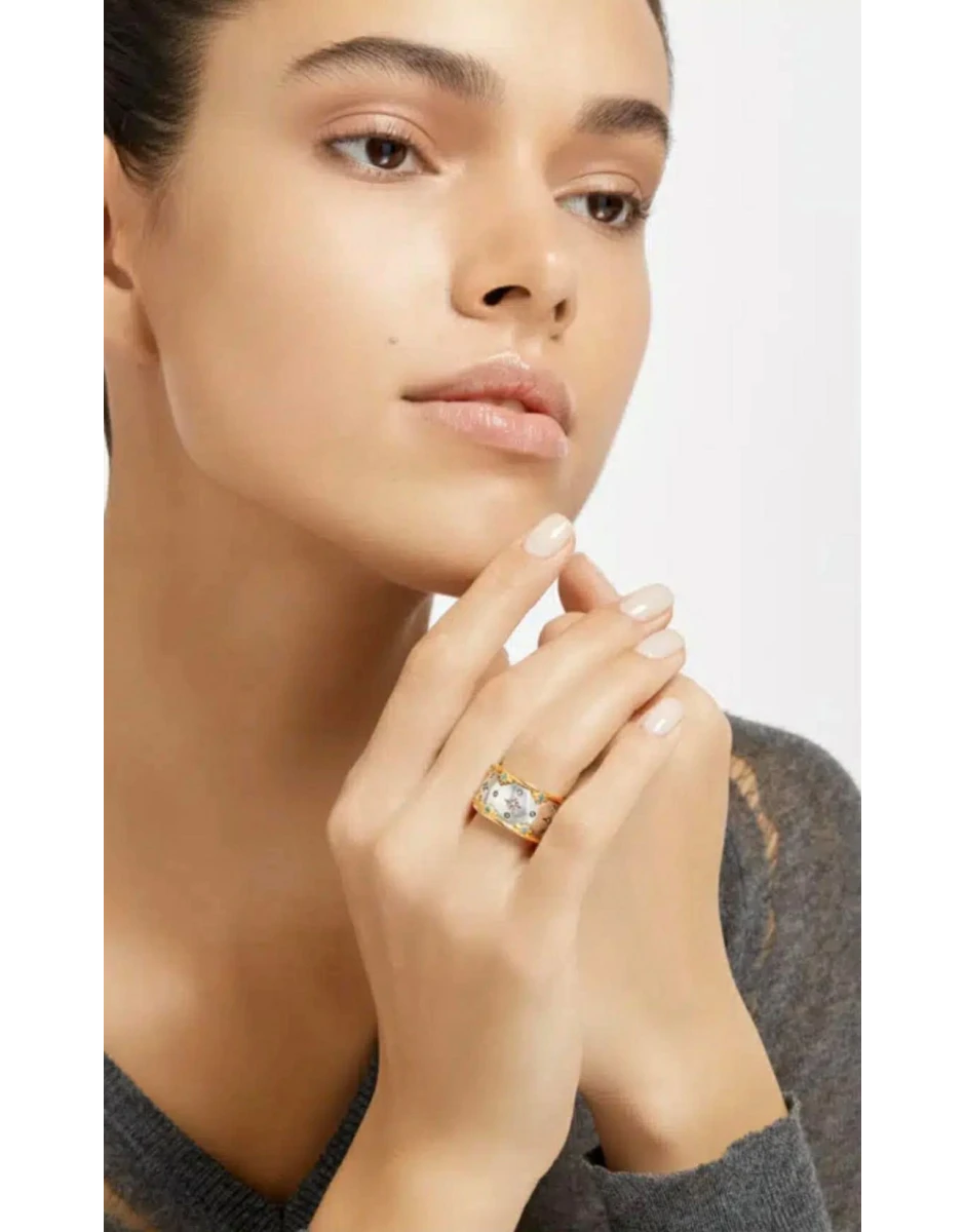 RING WITH BLUE SPINEL STONES