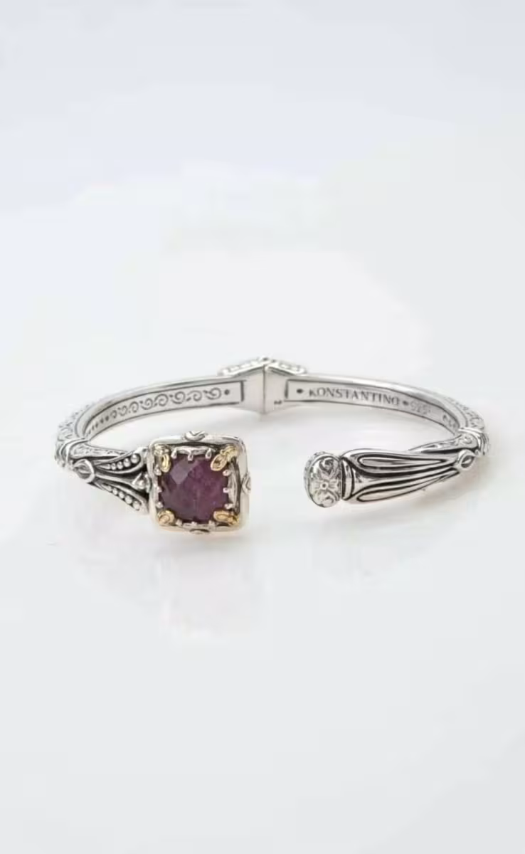 NIGHTFALL BRACELET WITH RUBY DOUBLET