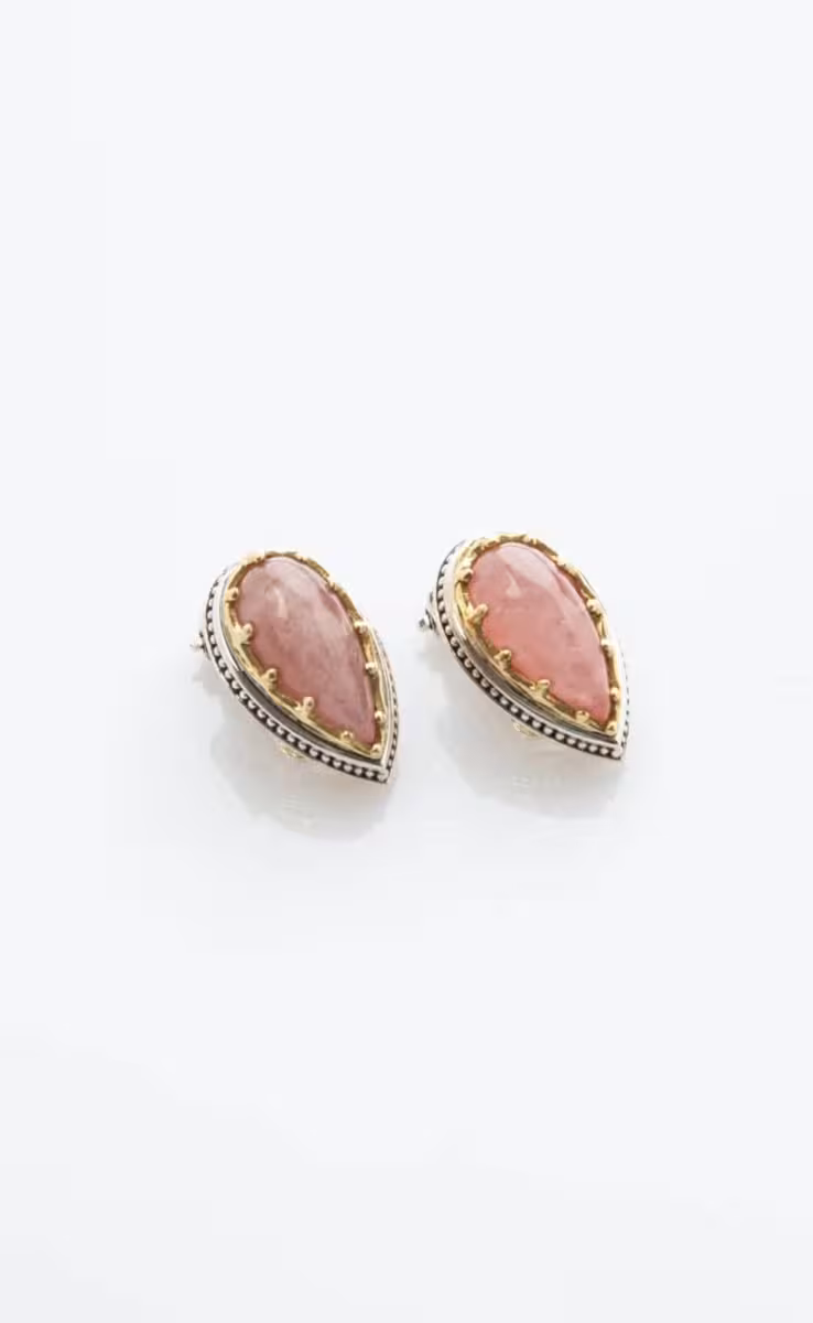 AURORA DROP CLIP ON EARRINGS WITH MORGANITE
