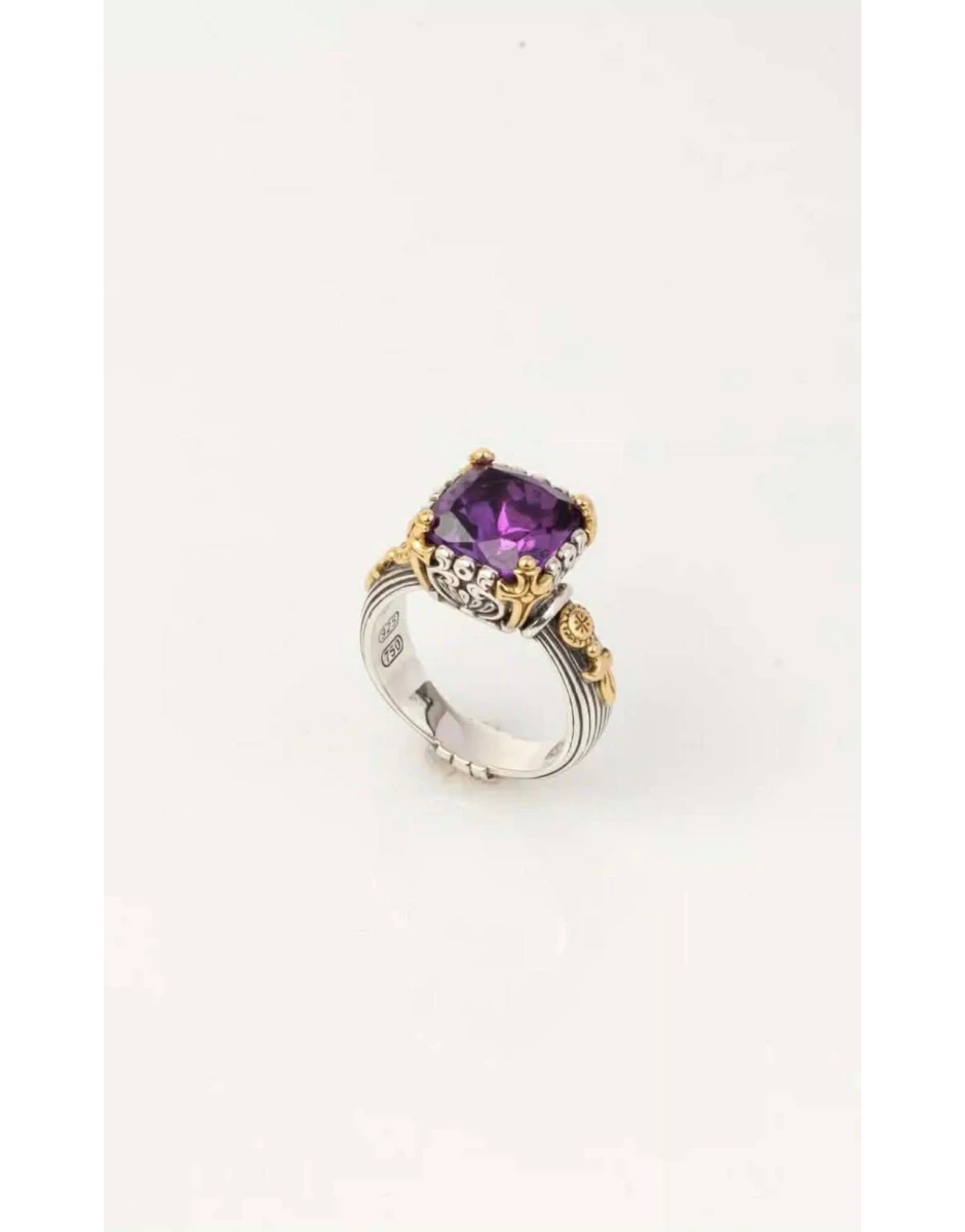 UTOPIA RING WITH AMETHYST