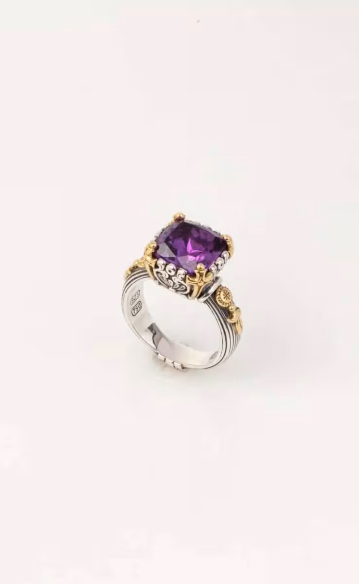 UTOPIA RING WITH AMETHYST