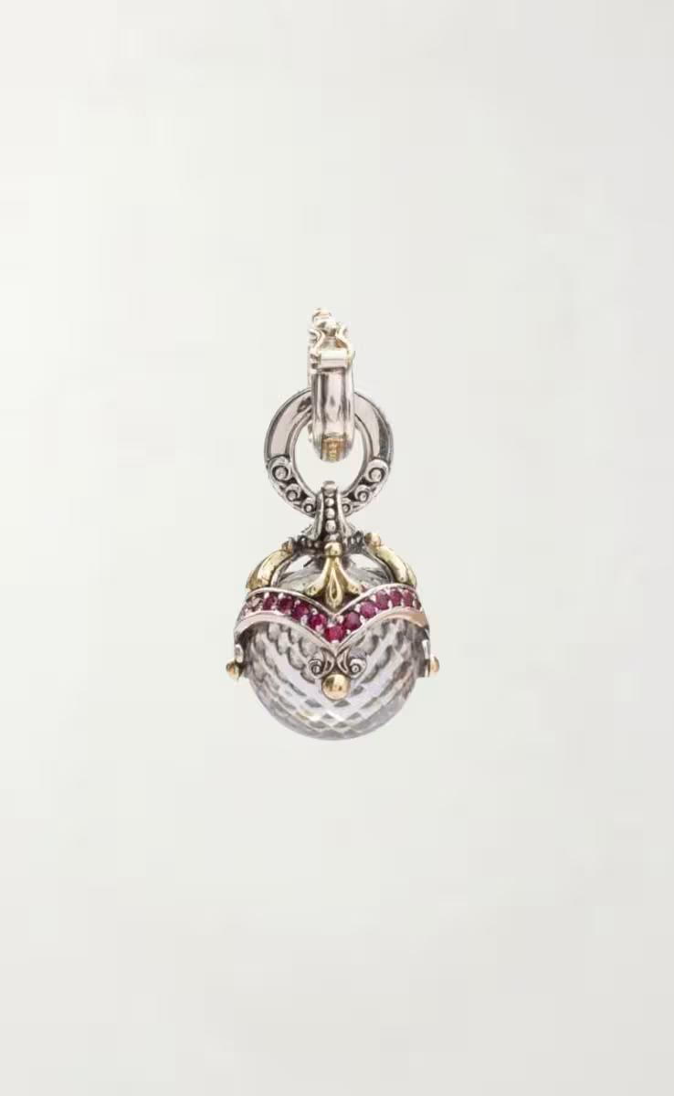 PENDANT WITH CRYSTAL & CORUNDUM