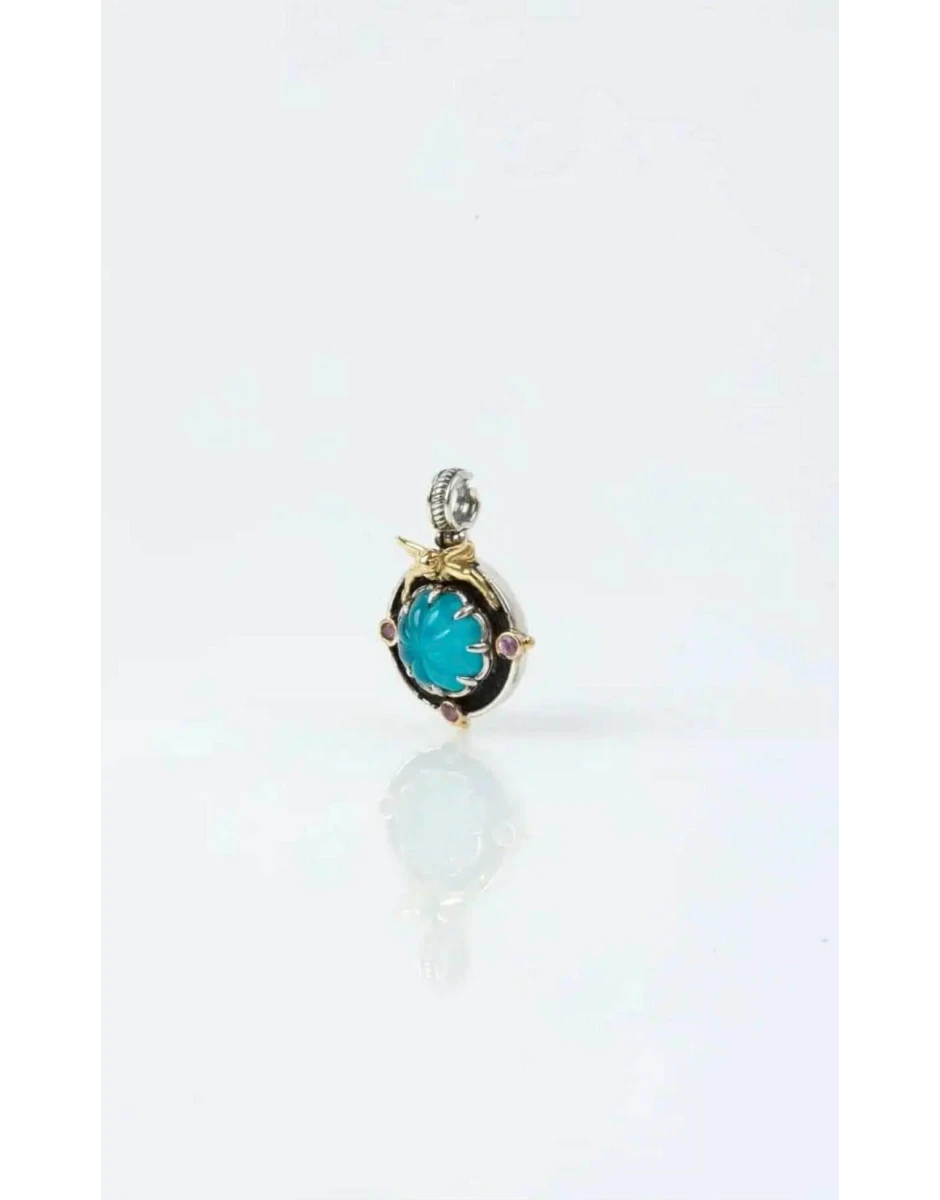 ΜΕΝΤΑΓΙΟΝ ΜΕ ΚΡΥΣΤΑΛΛΟ ME ΡΟΖ ΖΑΦΕΙΡΙ