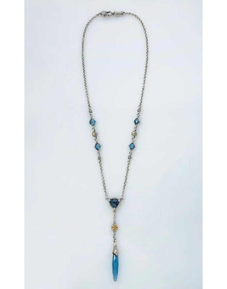 ΚΟΛΙΕ ΣΤΑΥΡΟΣ & ΣΤΑΓΟΝΑ ΜΕ ΜΠΛΕ ΣΠΙΝΕΛΙΟ