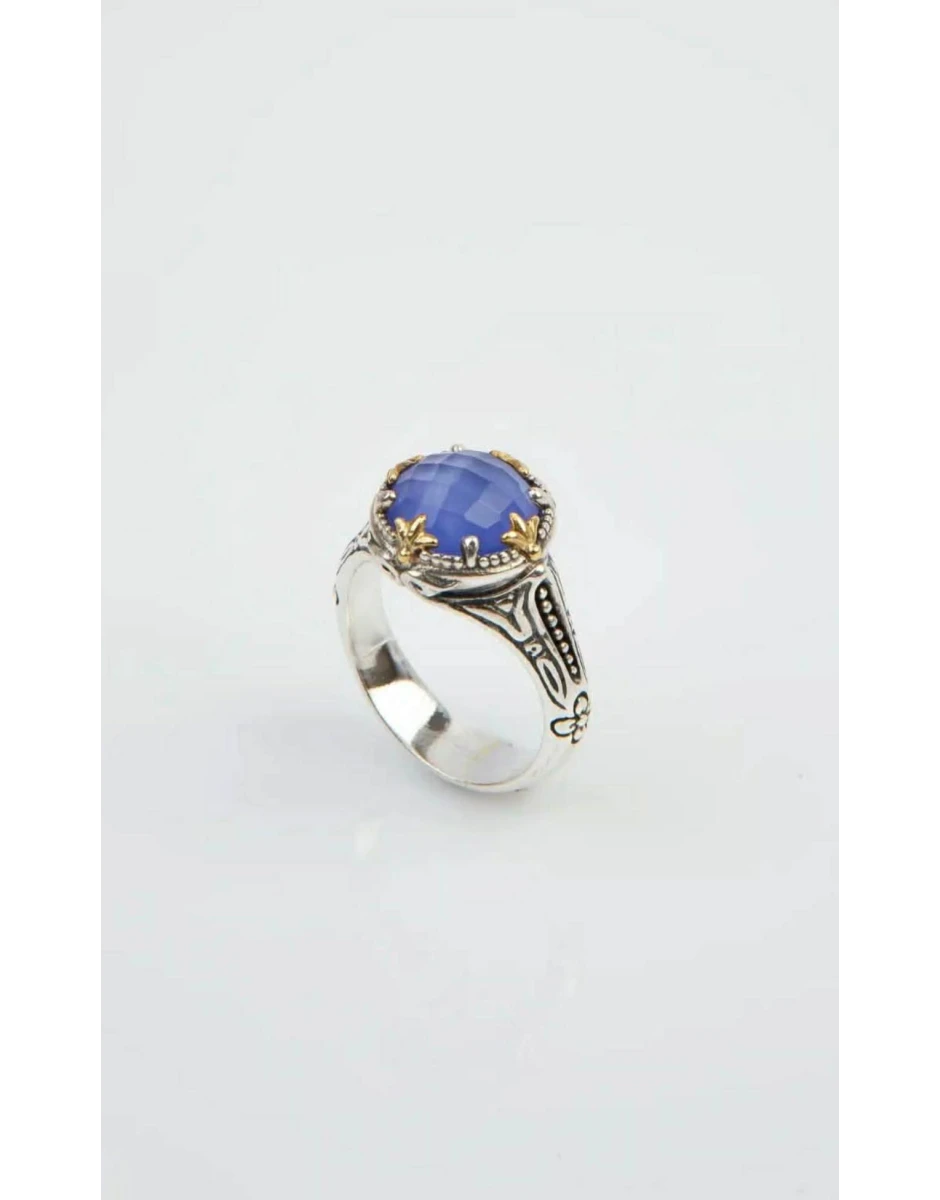 ΔΑΧΤΥΛΙΔΙ ΜΕ ΡΟΚ ΚΡΥΣΤΑΛΛΟ, ΜΩΒ ΑΧΑΤΗ & ΠΕΡΛΑ