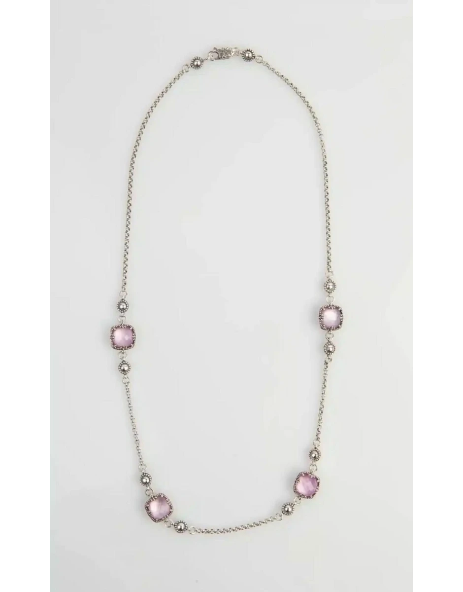 ΚΟΛΙΕ ΜΕ ΡΟΚ ΚΡΥΣΤΑΛΛΟ, ΡΟΖ ΚΟΡΟΥΝΔΙΟ & ΠΕΡΛΑ