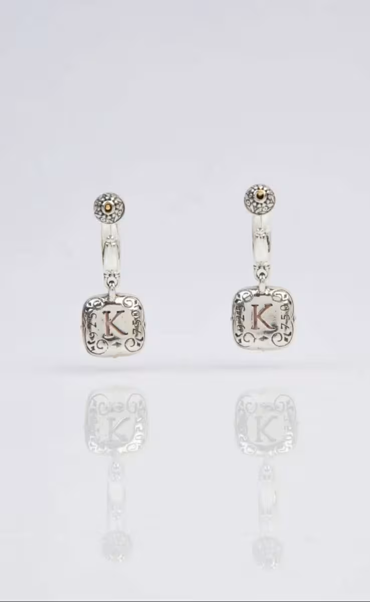EARRINGS WITH ROCK CRYSTAL, PINK CORUNDUM & MOP TRIPLET