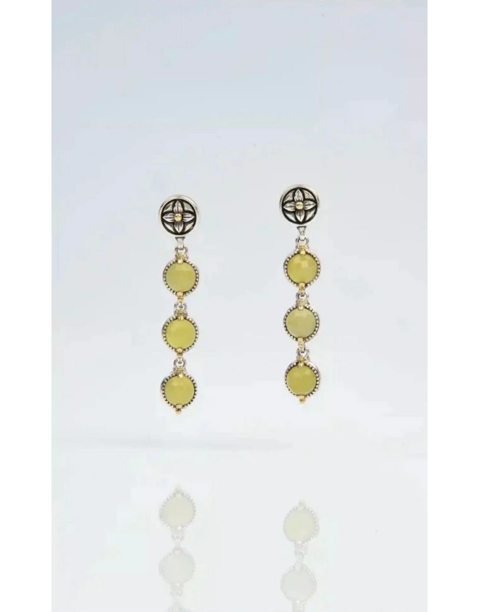 ΣΚΟΥΛΑΡΙΚΙΑ ΜΕ ΡΟΚ ΚΡΥΣΤΑΛΛΟ, ΚΙΤΡΙΝΟ ΑΧΑΤΗ & ΠΕΡΛΑ