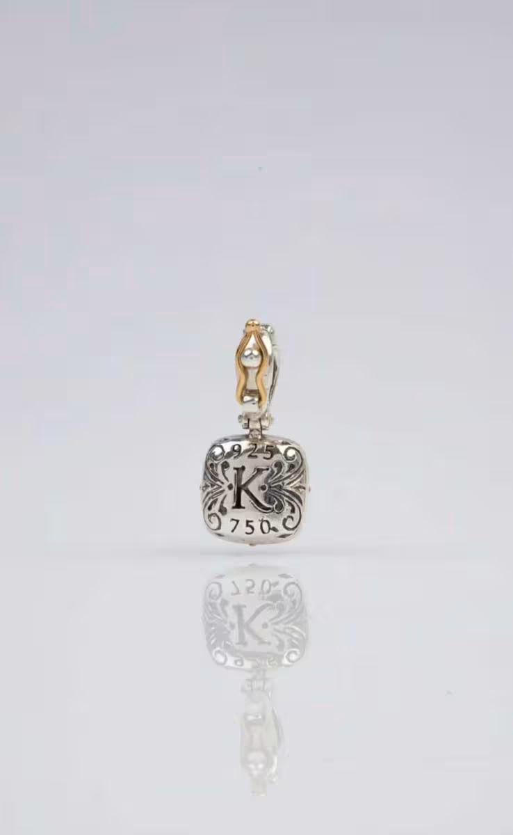 PENDANT WITH ROCK CRYSTAL PINK CORUNDUM & MOP TRIPLET