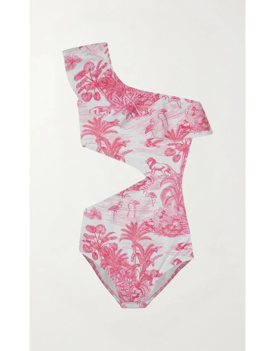 ΜΑΓΙΟ ΜΕ ΕΝΑΝ ΩΜΟ JUNGLE ΡΟΖ