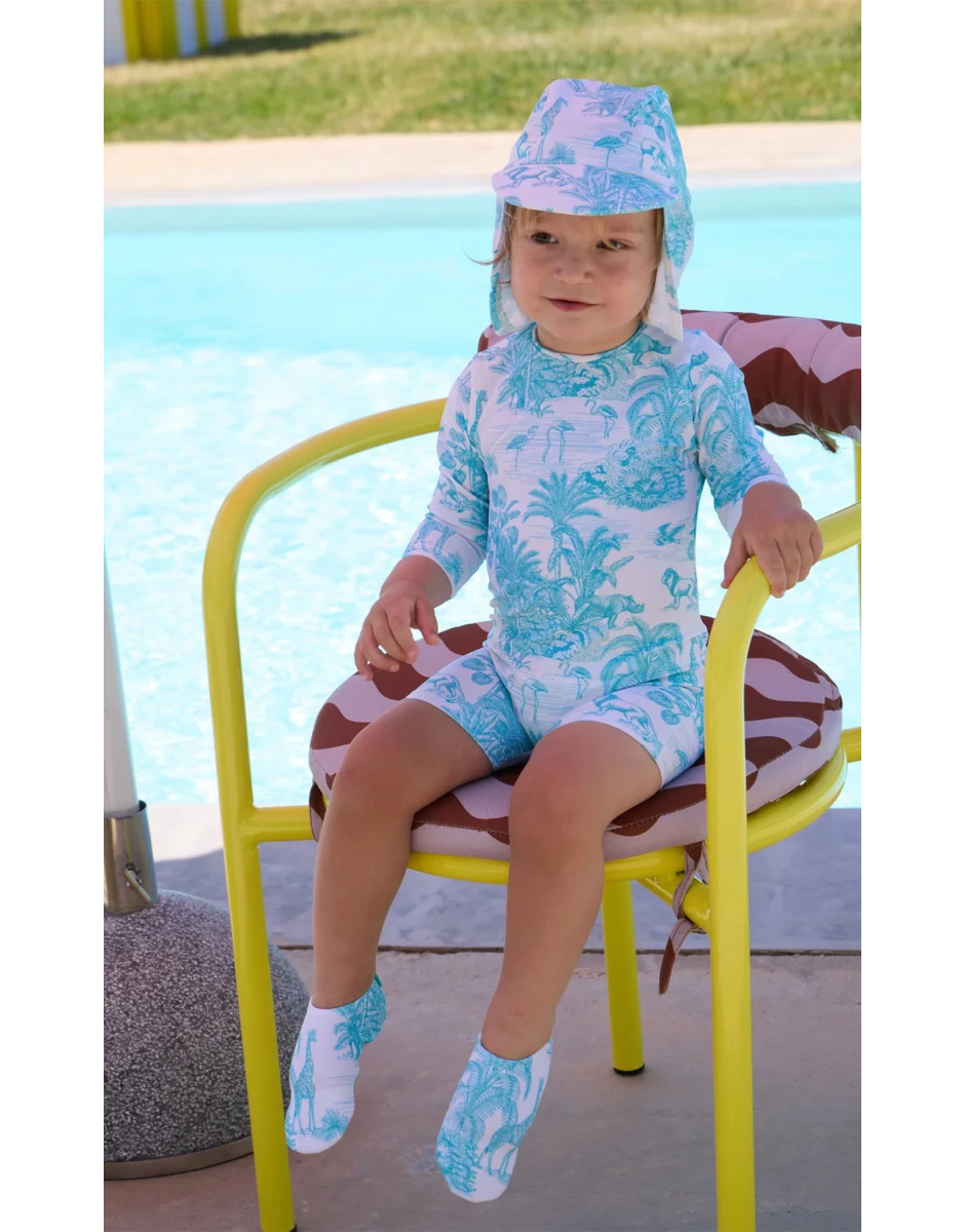 BABY UV-HAT JUNGLE TURQUOISE