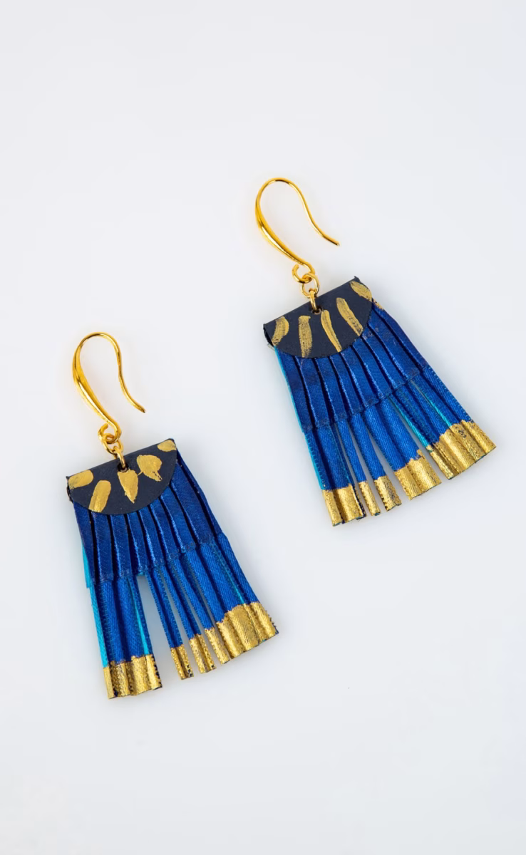 EARRINGS SCALLOP SL-BLE